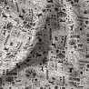 Printed Cotton BOUNTY Ecru / Black
